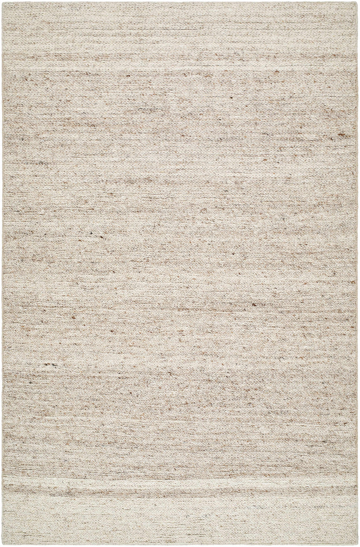 Urmat Contemporary Beige Wool Area Rug