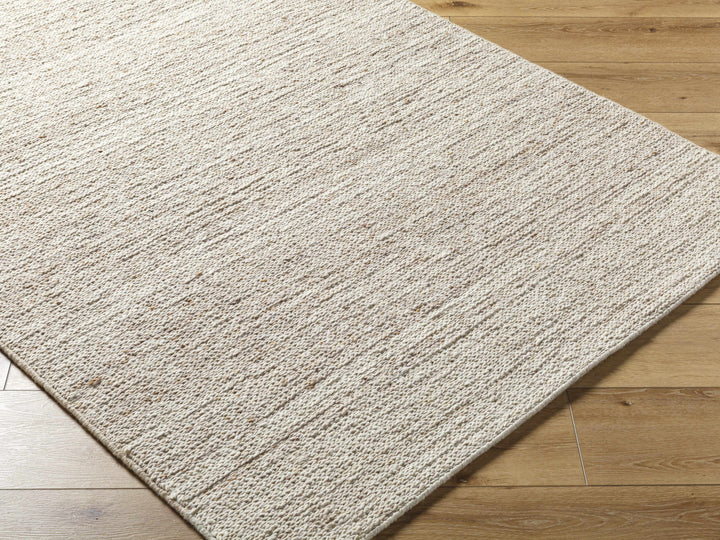 Urmat Contemporary Beige Wool Area Rug