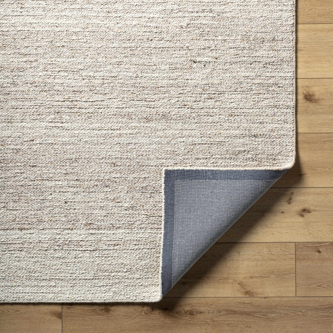 Urmat Contemporary Beige Wool Area Rug