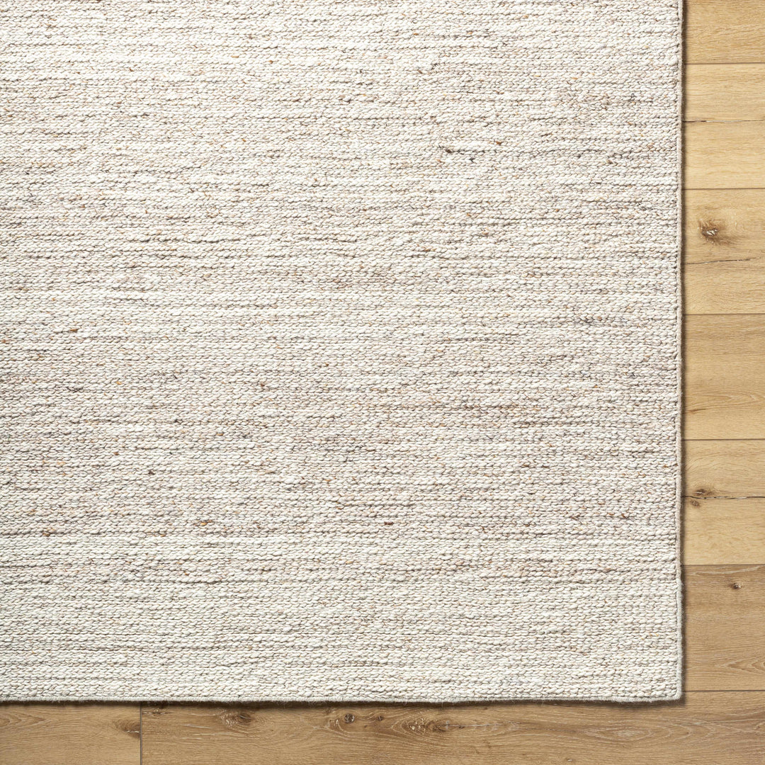 Urmat Contemporary Beige Wool Area Rug