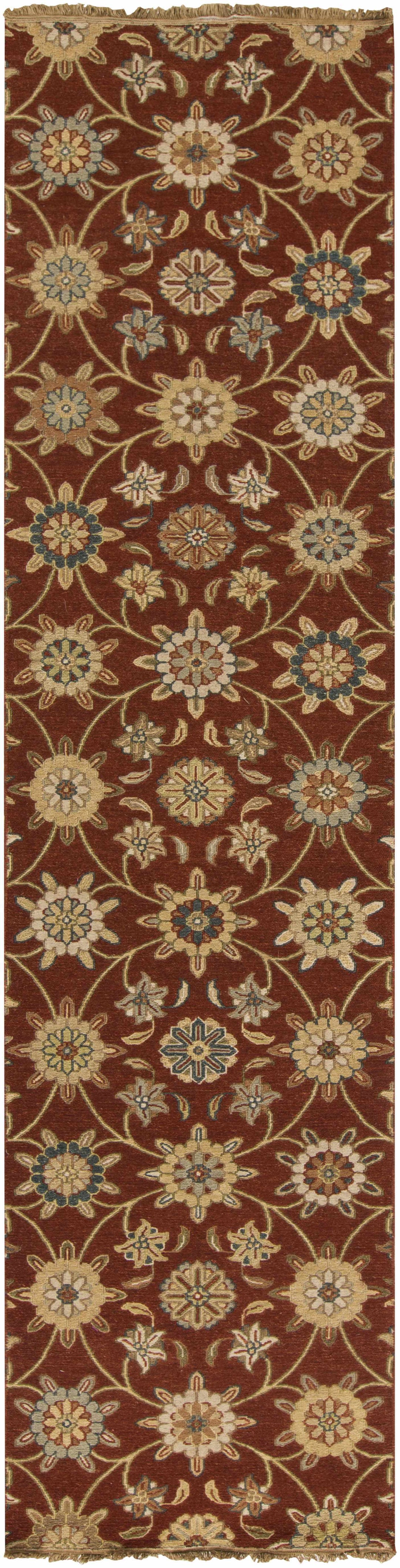 Shade Brown And Beige Traditional Style Area Rug