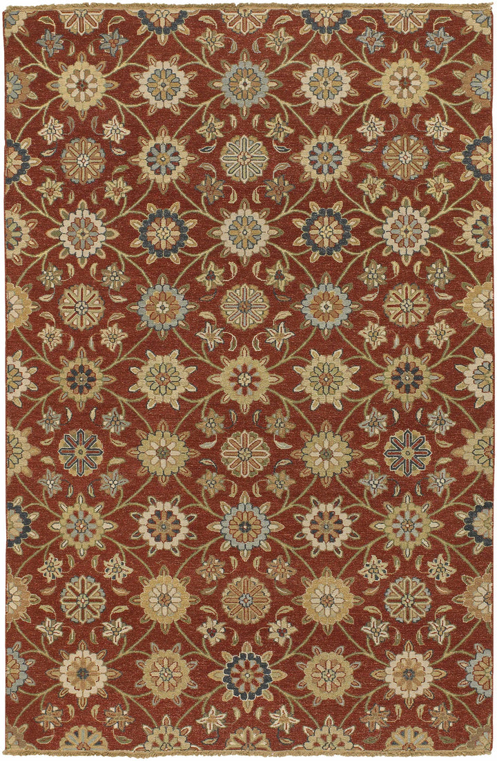 Shade Brown And Beige Traditional Style Area Rug