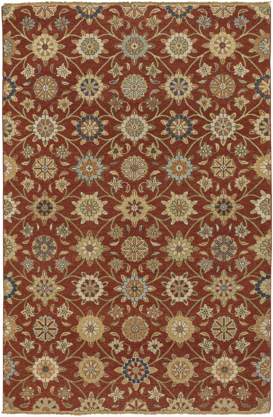 Shade Brown And Beige Traditional Style Area Rug - The Rug Decor