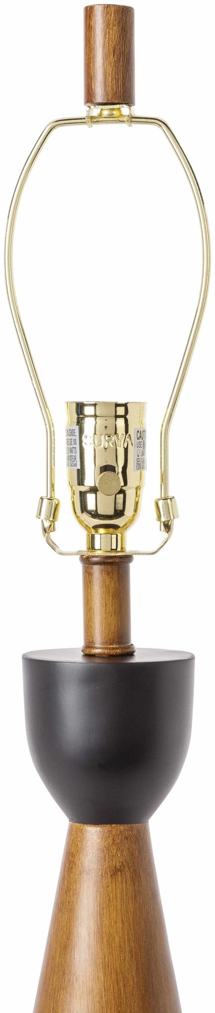 Shchastya Dark Red Resin Table Lamp | Contemporary Accent Lighting - The Rug Decor