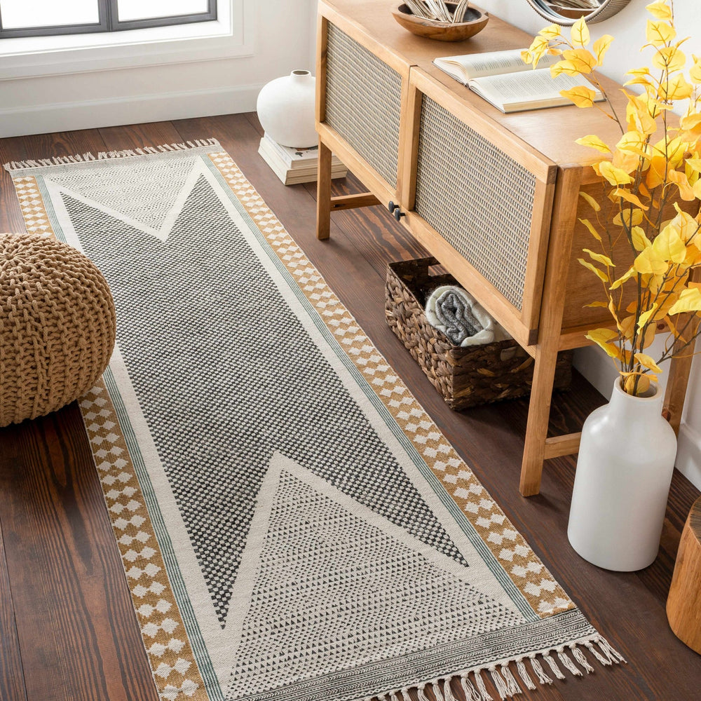 Sherbrooke Bohemian Beige And Black Area Rug - The Rug Decor