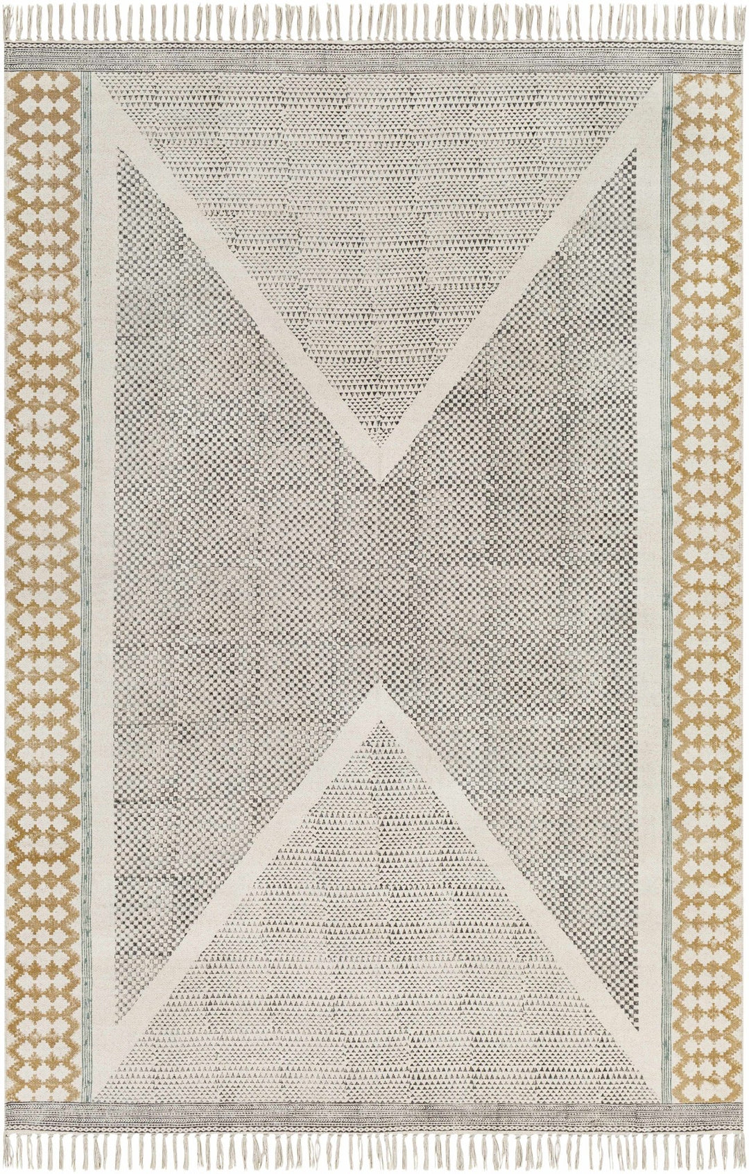 Sherbrooke Bohemian Beige And Black Area Rug - The Rug Decor
