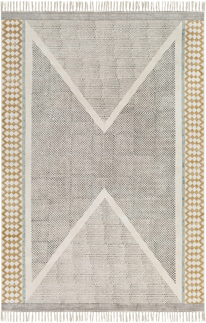 Sherbrooke Bohemian Beige And Black Area Rug - The Rug Decor