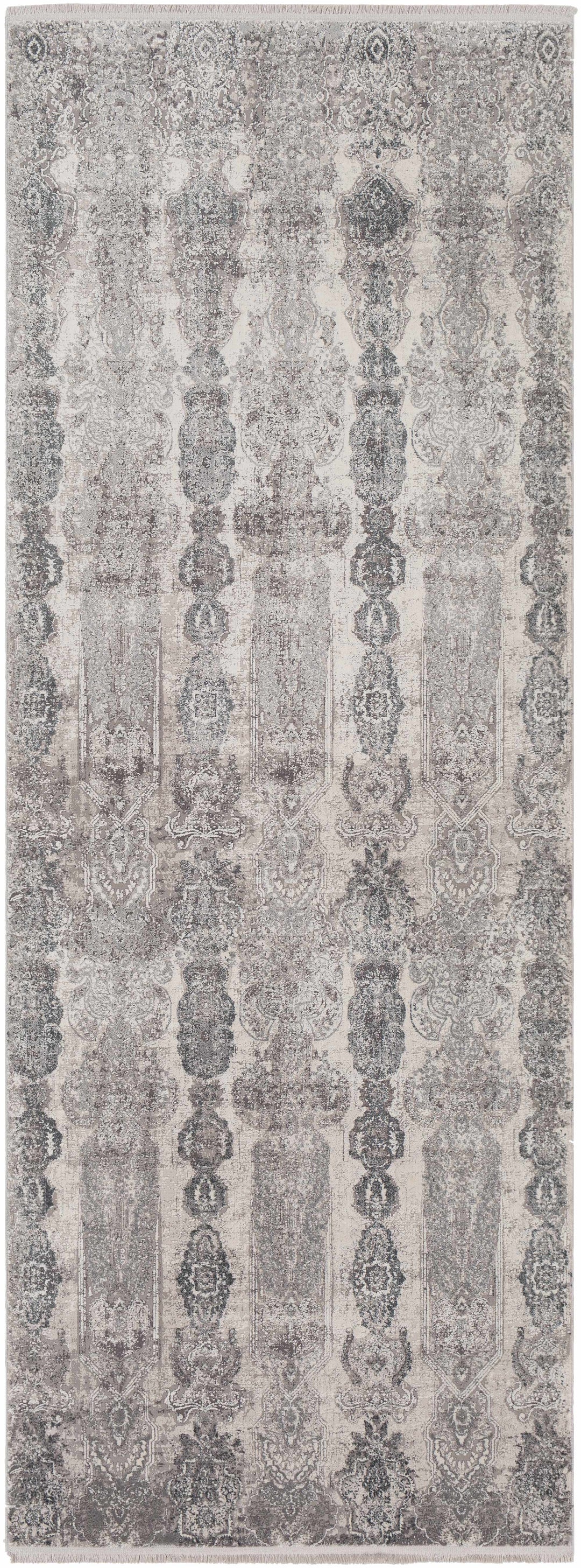 Shipdham Modern Style Gray And Ivory Area Rug
