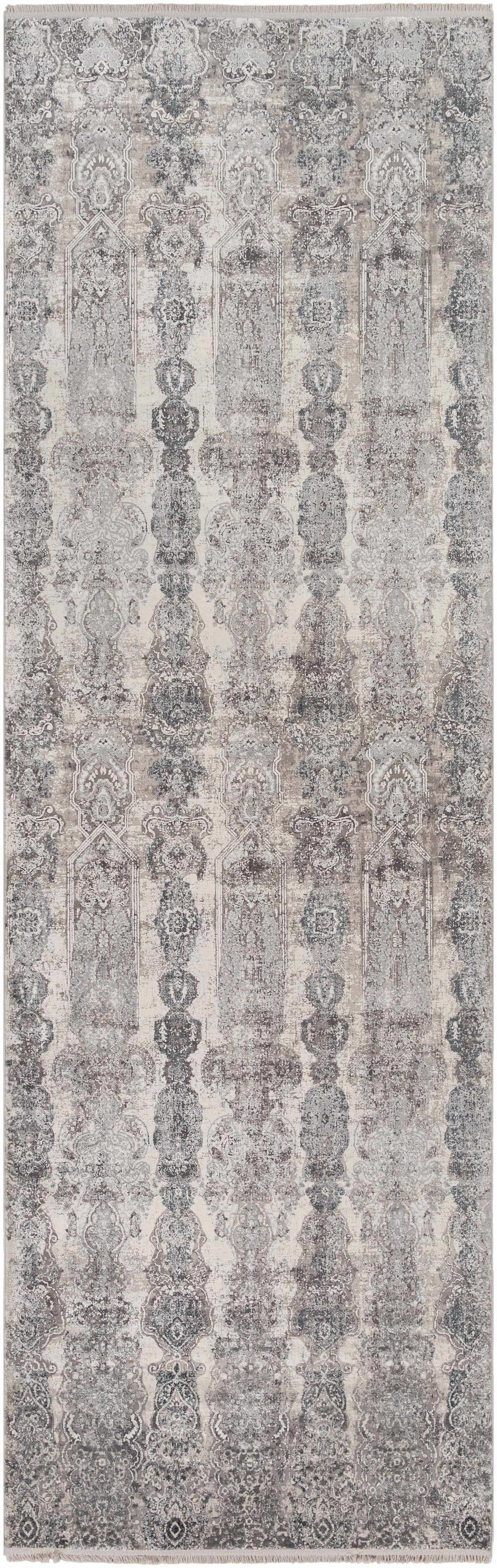 Shipdham Modern Style Gray And Ivory Area Rug