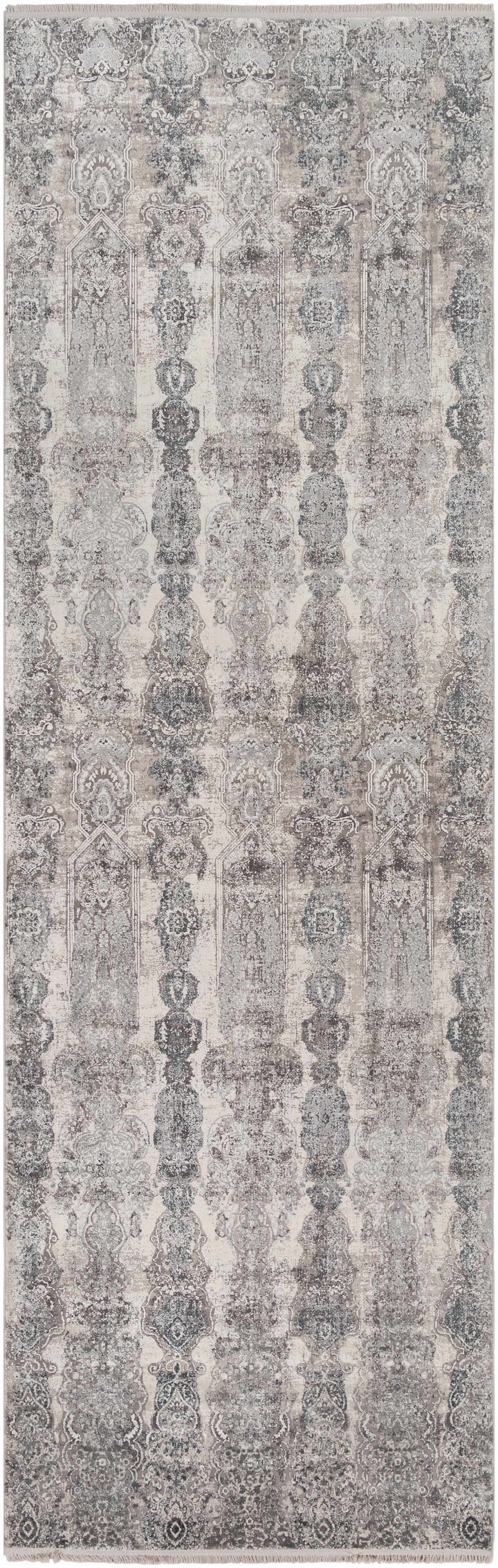 Shipdham Modern Style Gray And Ivory Area Rug