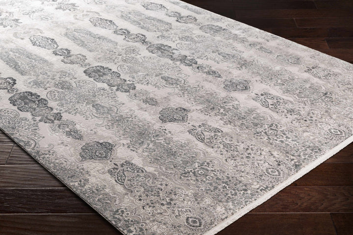 Shipdham Modern Style Gray And Ivory Area Rug - The Rug Decor