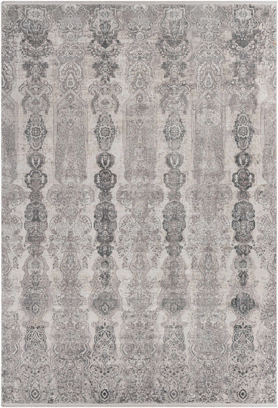 Shipdham Modern Style Gray And Ivory Area Rug - The Rug Decor