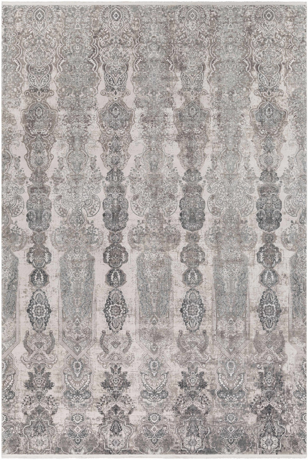 Shipdham Modern Style Gray And Ivory Area Rug - The Rug Decor