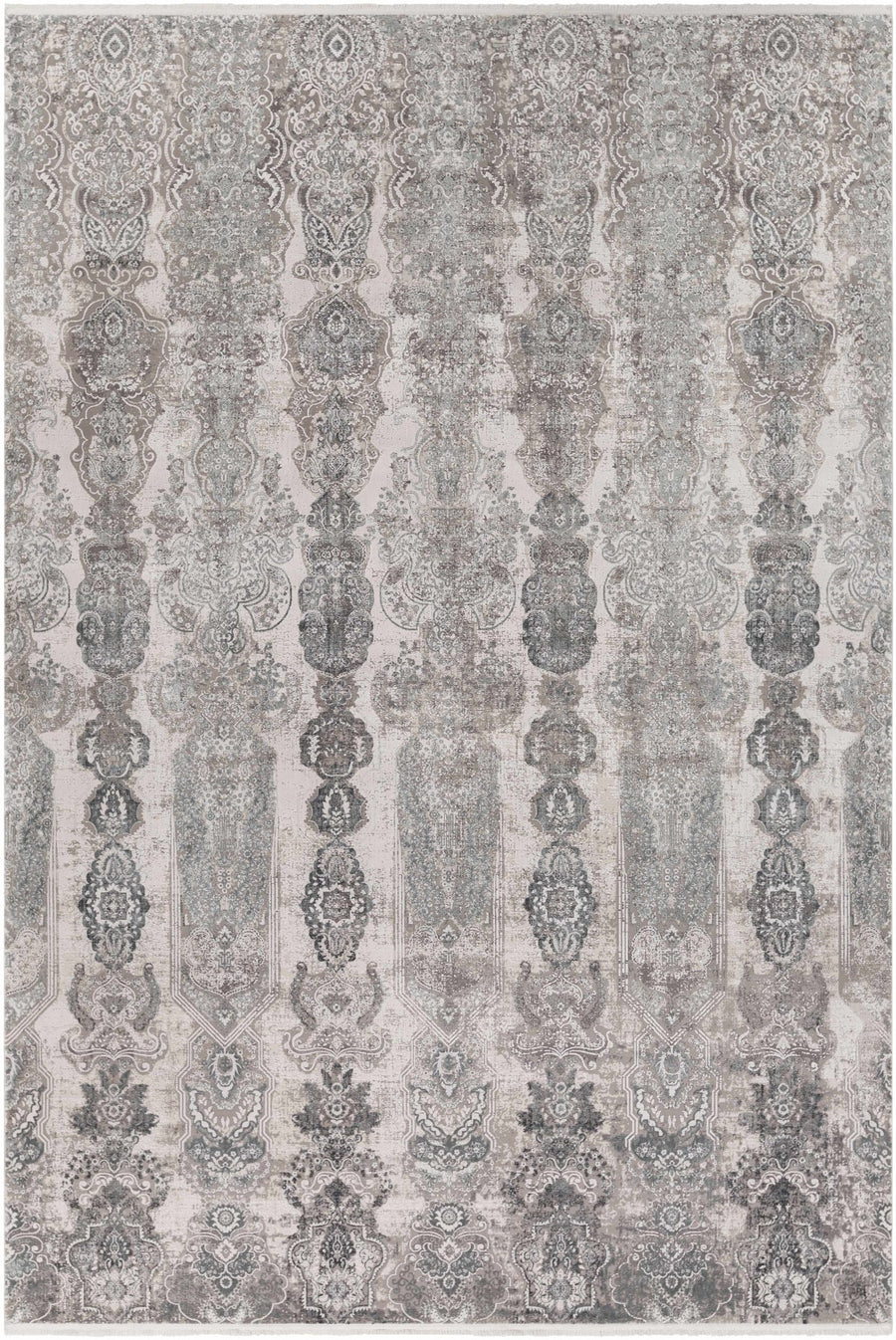 Shipdham Modern Style Gray And Ivory Area Rug - The Rug Decor
