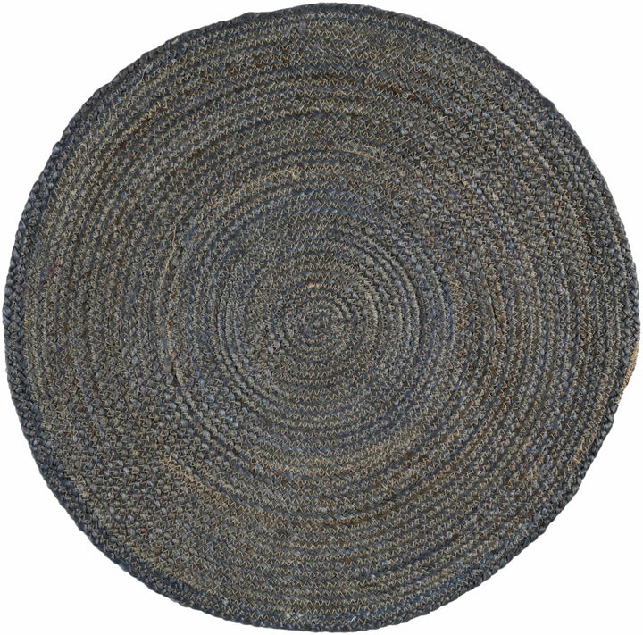 Shipshewana Dark Blue Hand Woven Jute Rug - The Rug Decor