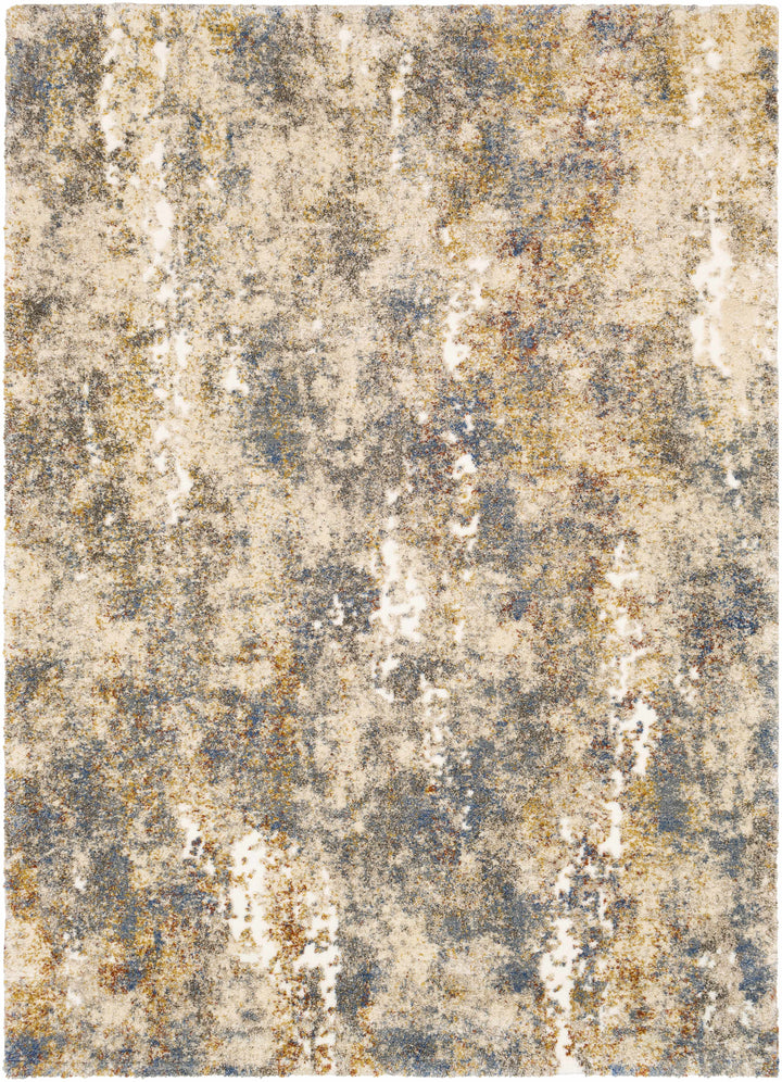 Shullsburg Modern Abstract Beige And Gray Area Rug