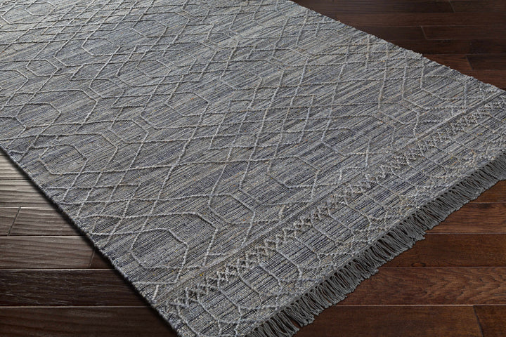Shurdington Modern Geometrical Design Charcoal Hand Woven Area Rug