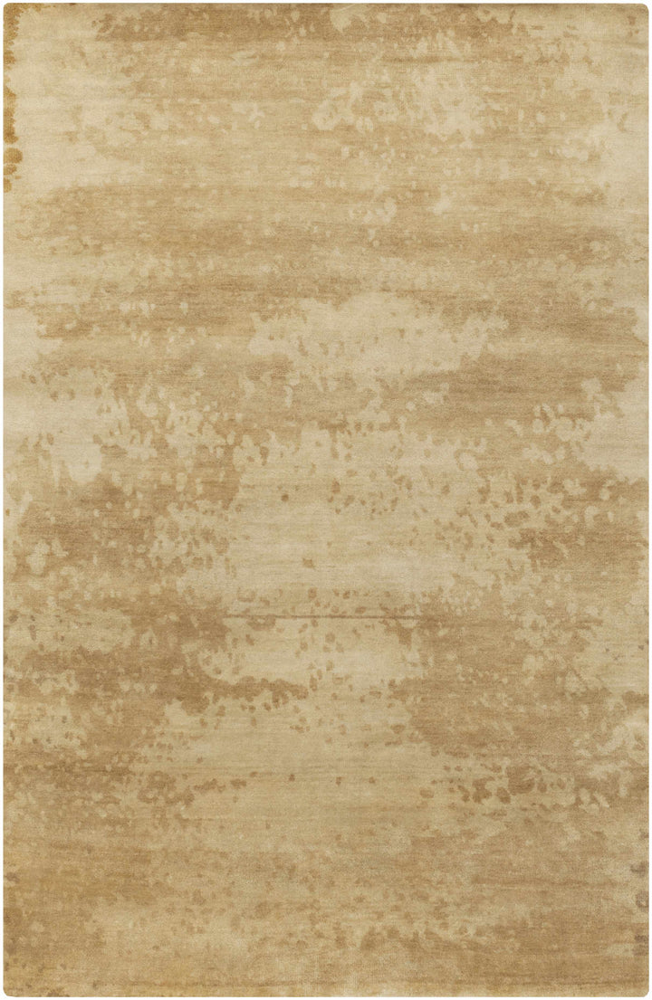 Shushan Modern Solid Design Beige Hand Knotted Area Carpet