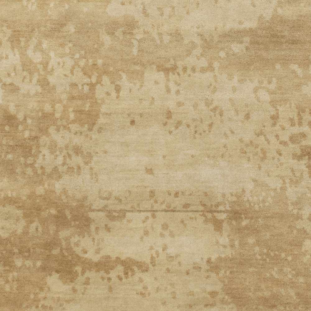 Shushan Modern Solid Design Beige Hand Knotted Area Carpet