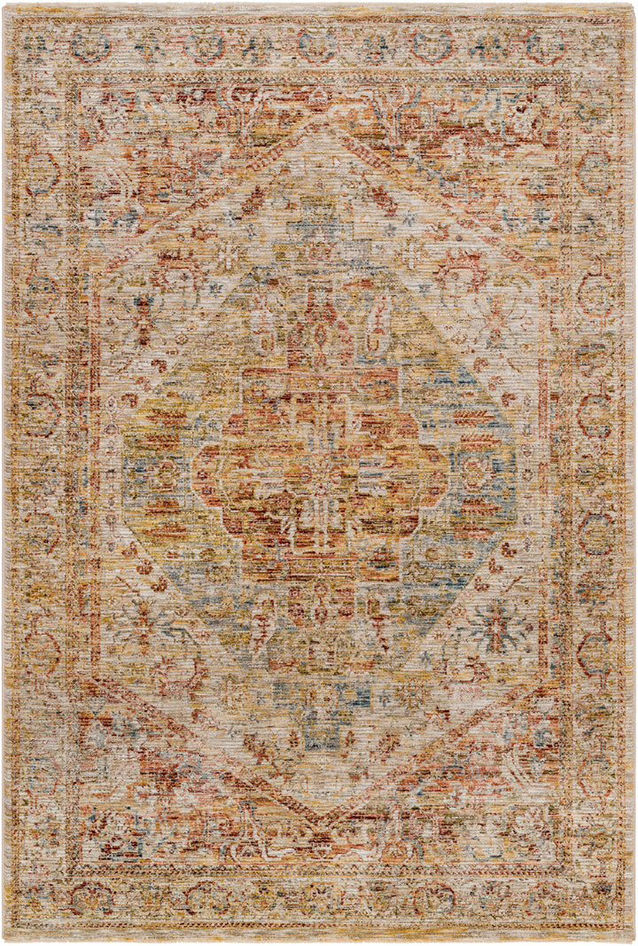 Alois Traditional Style Rust And Tan Area Rug