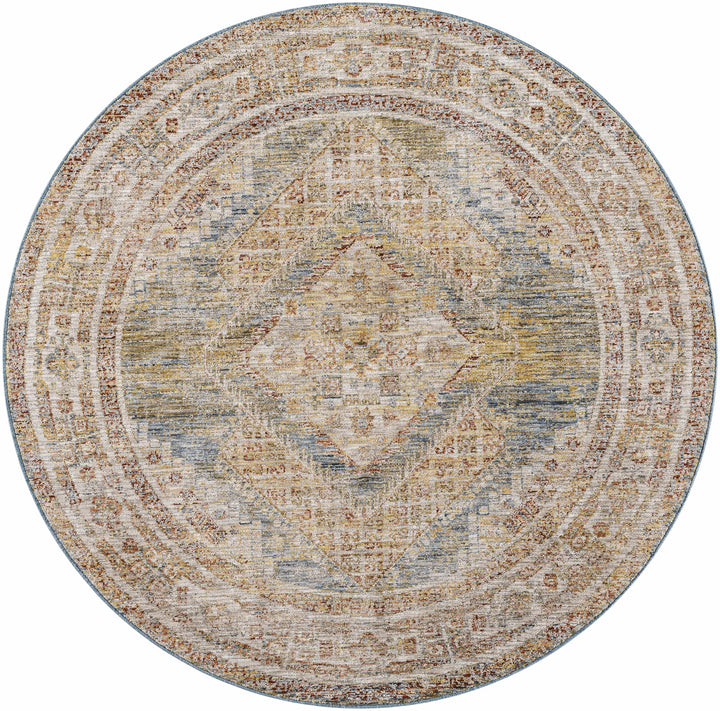 Moya Traditional Medallion Design Tan Area Rug