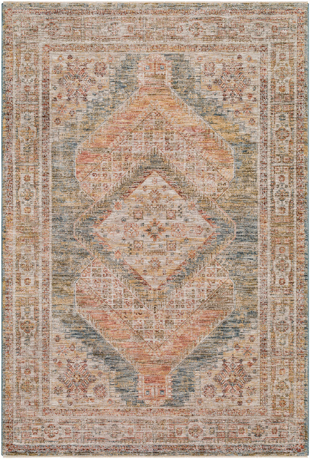 Moya Traditional Medallion Design Tan Area Rug