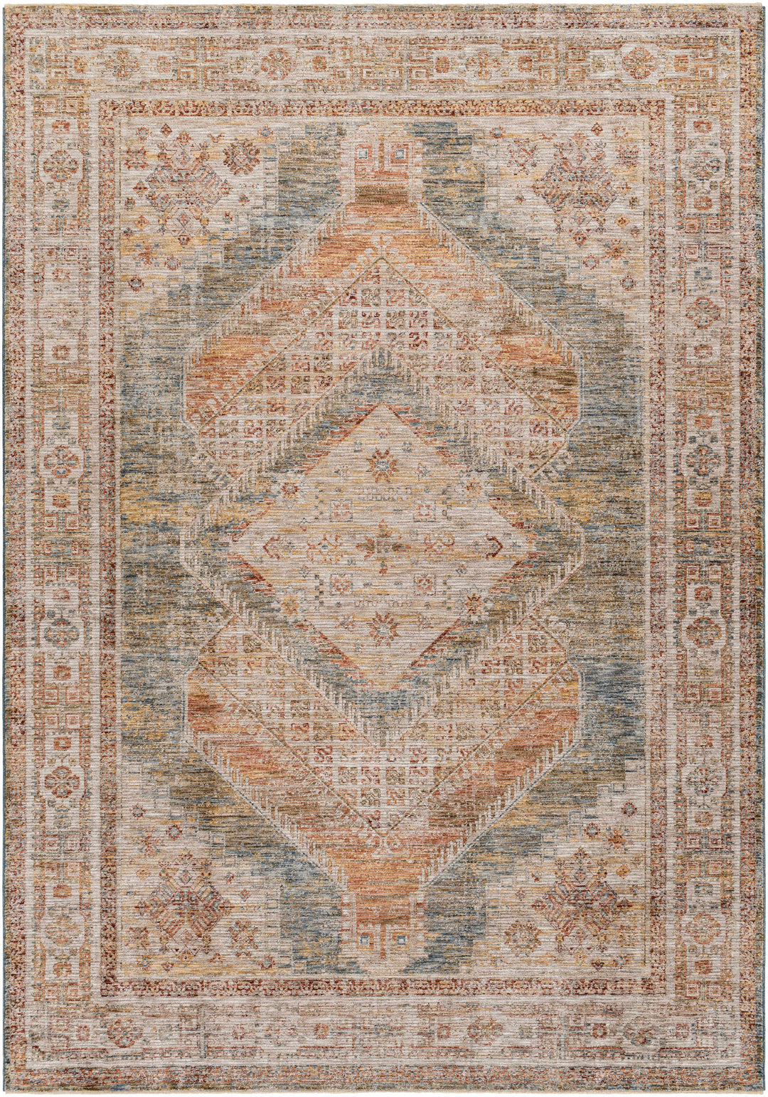 Moya Traditional Medallion Design Tan Area Rug