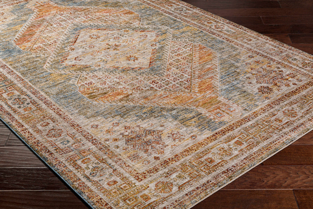 Moya Traditional Medallion Design Tan Area Rug