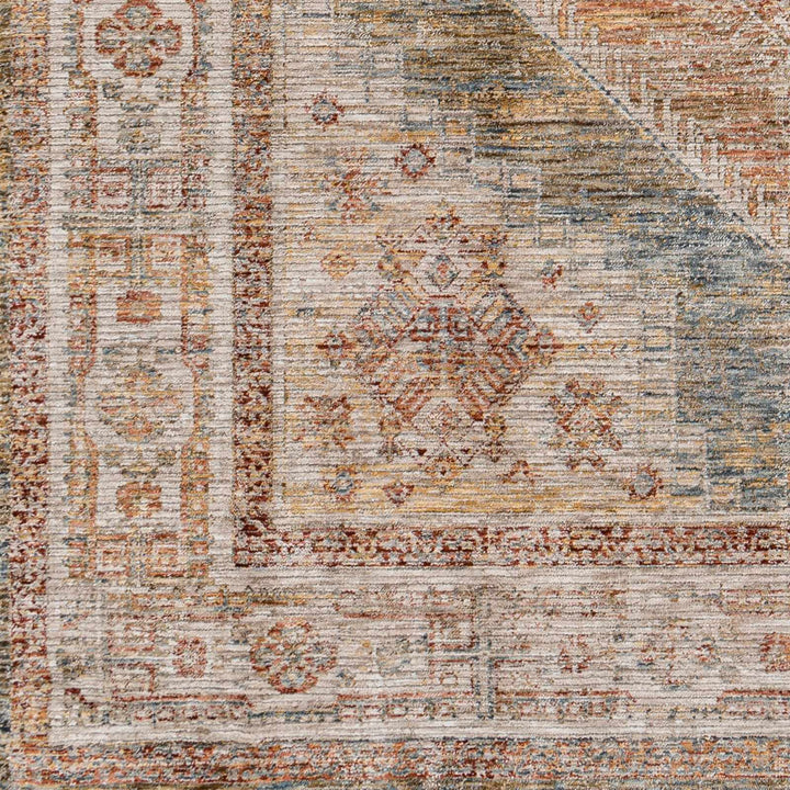 Moya Traditional Medallion Design Tan Area Rug