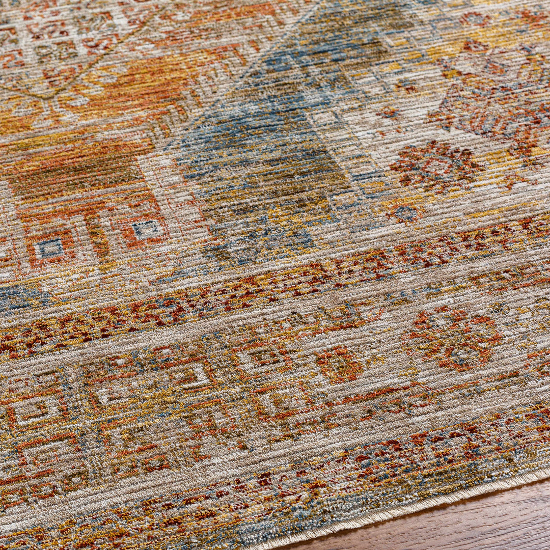 Moya Traditional Medallion Design Tan Area Rug