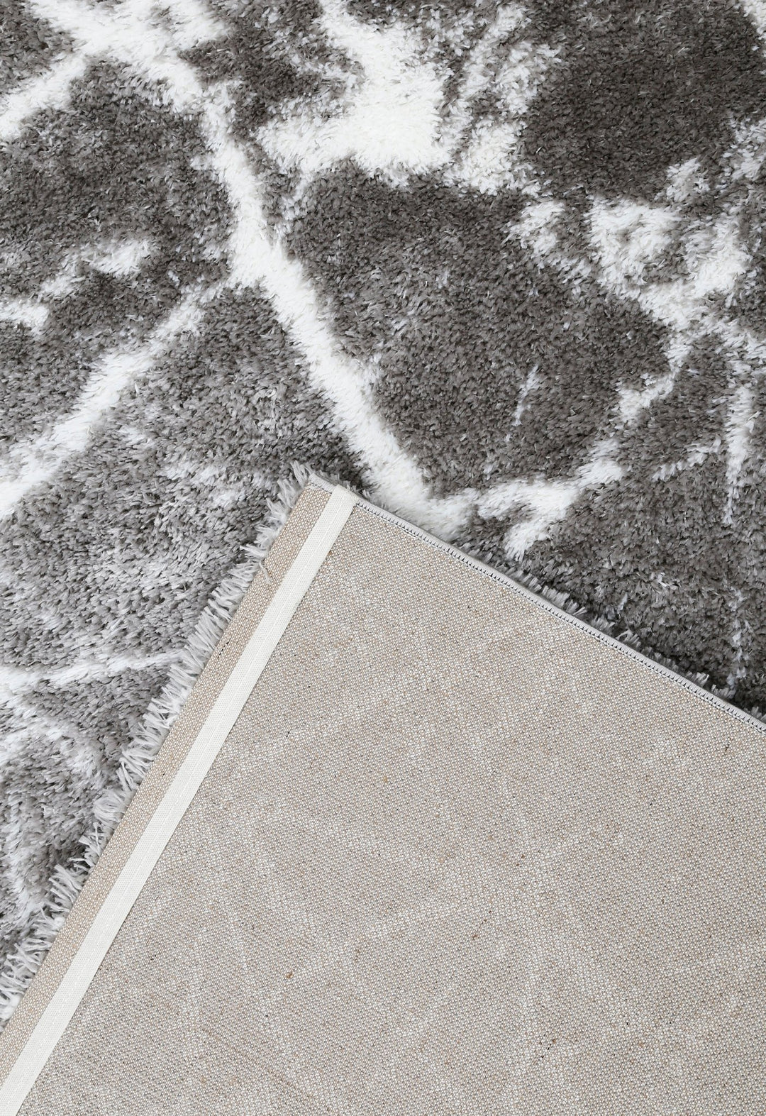 Silver And Gray Modern Abstract 5x7 Viscose Rug - The Rug Decor