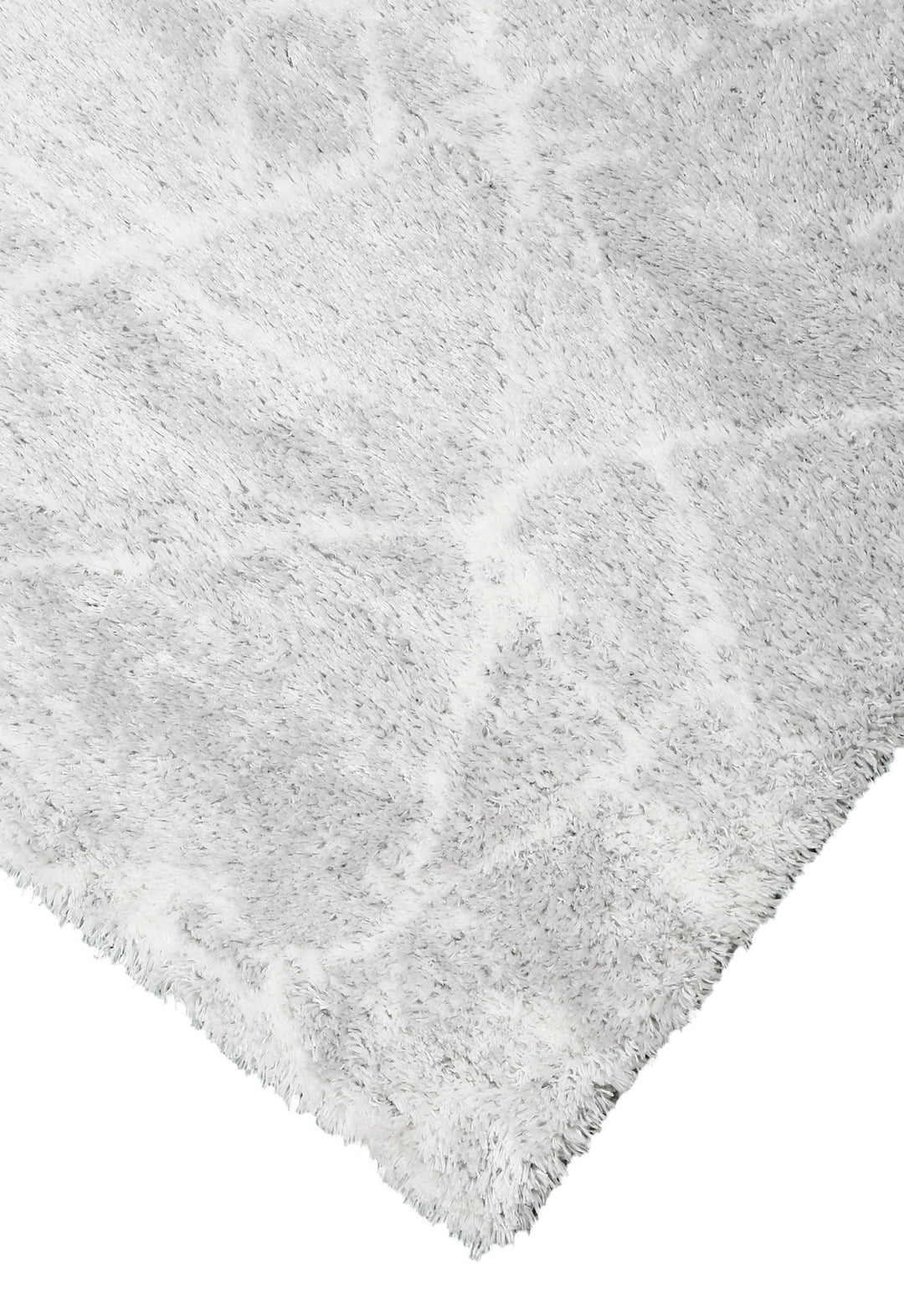 Silver Modern Abstract 5x7 Viscose Rug - The Rug Decor