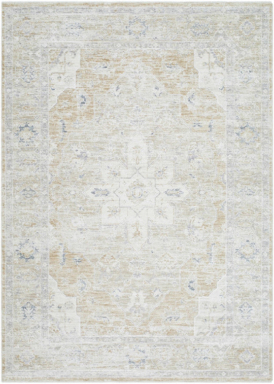 Silver Traditional Medallion Machine Woven Rug – The Rug Decor
