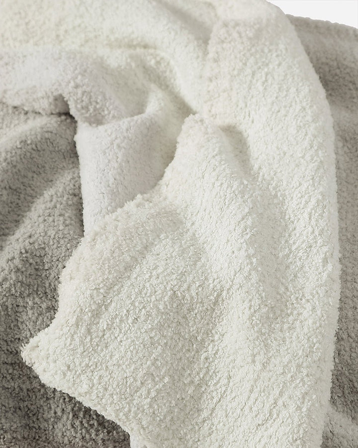 Simple and Elegant Granite and Marigold Striped Lightweight Throw - The Rug Decor