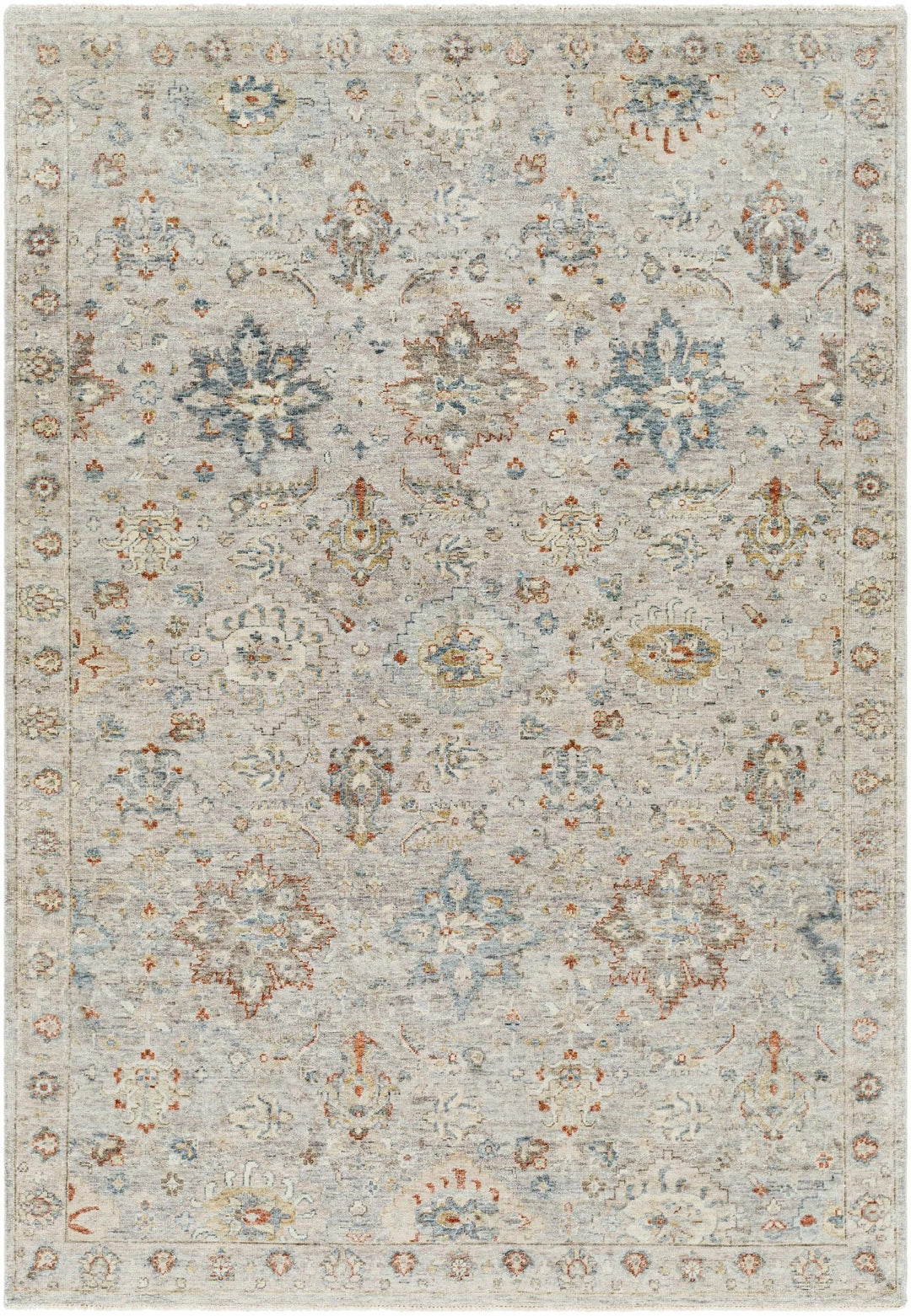 Sipocot Traditional Oushak Beige Hand Knotted Wool Area Rug - The Rug Decor