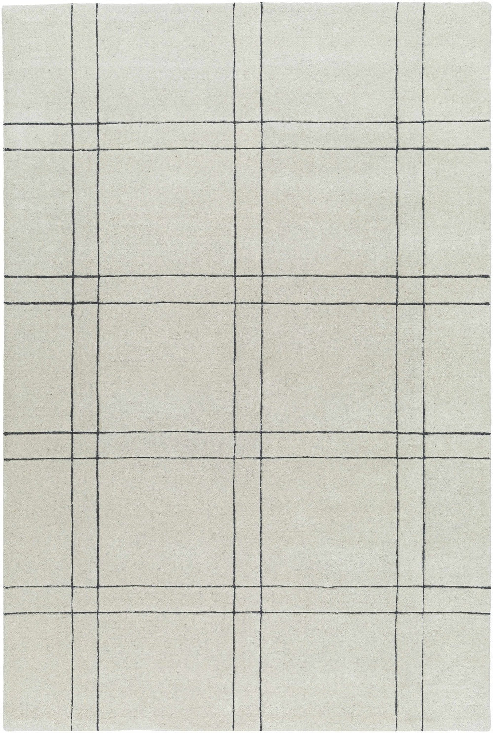 Sixto Contemporary Style Beige And Black Hand Tufted Wool Rug - The Rug Decor