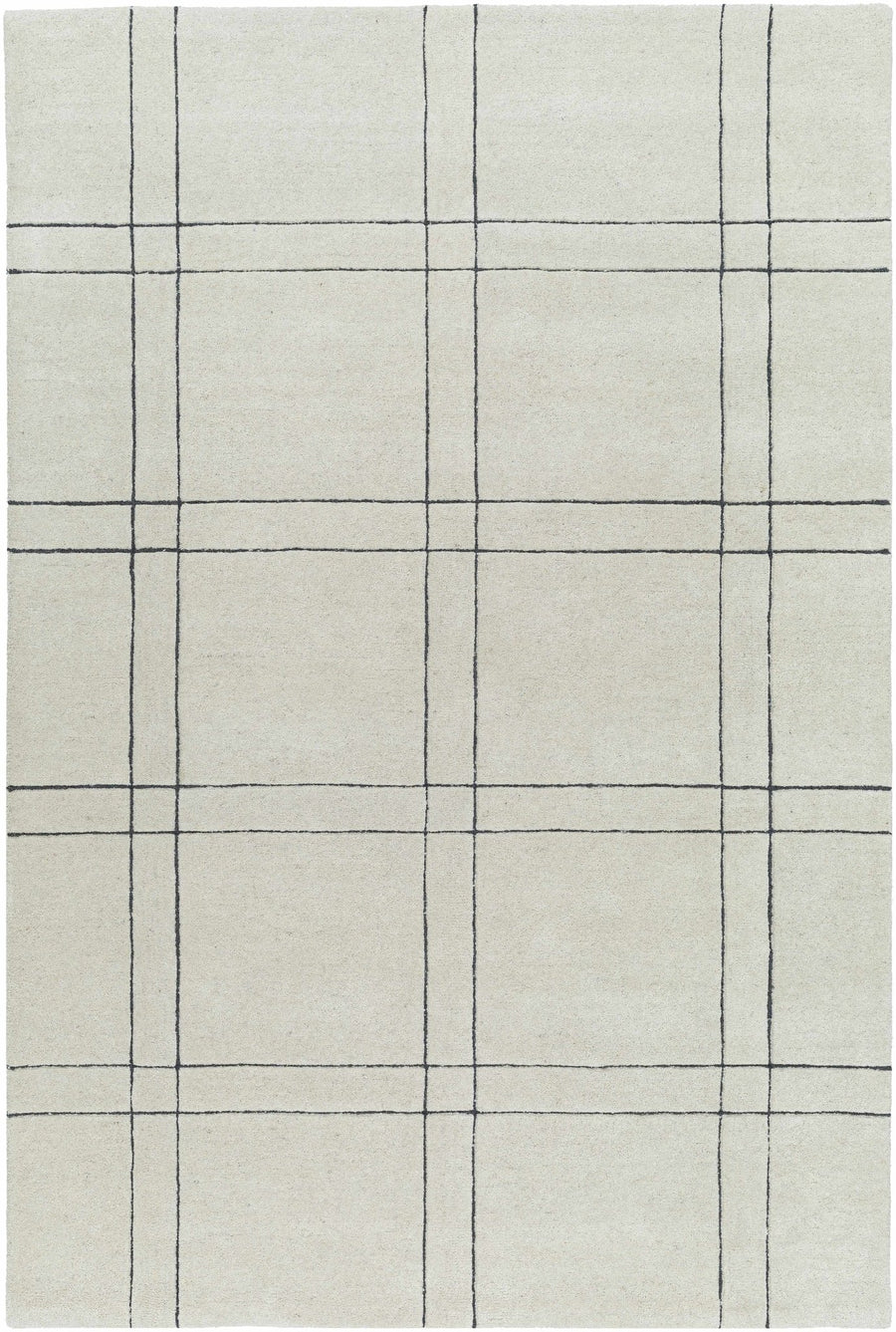 Sixto Contemporary Style Beige And Black Hand Tufted Wool Rug - The Rug Decor