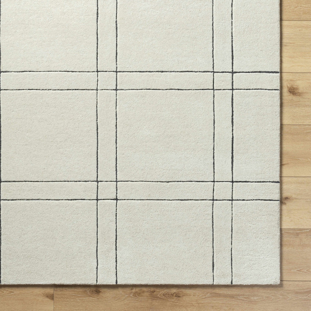 Sixto Contemporary Style Beige And Black Hand Tufted Wool Rug - The Rug Decor