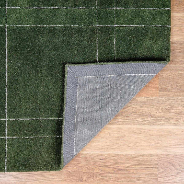 Sixto Contemporary Style Green Hand Tufted Wool Area Rug - The Rug Decor