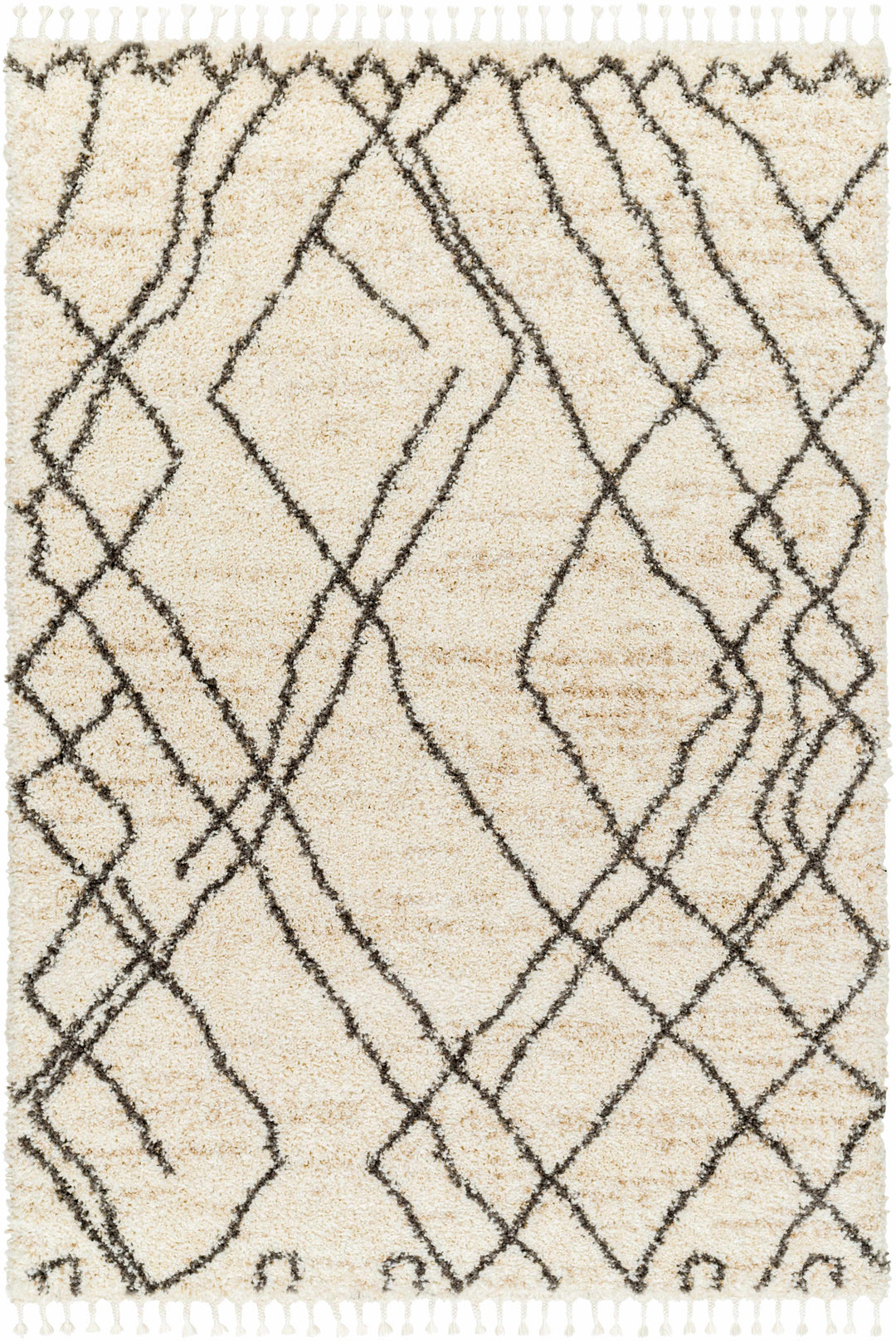 Hersz Bohemian Style Beige And Brown Area Rug