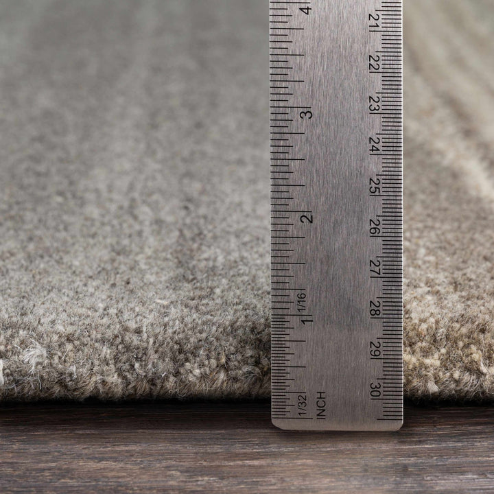 Skamokawa Modern Beige And Gray Hand Tufted Wool Area Rug - The Rug Decor