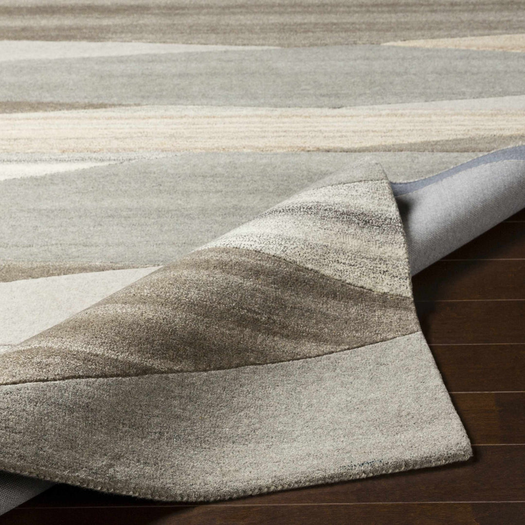 Skamokawa Modern Beige And Gray Hand Tufted Wool Area Rug - The Rug Decor