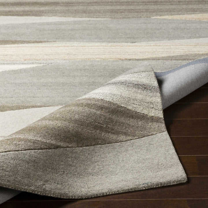 Skamokawa Modern Beige And Gray Hand Tufted Wool Area Rug - The Rug Decor