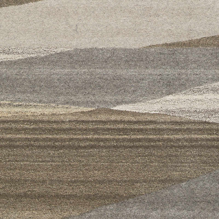Skamokawa Modern Beige And Gray Hand Tufted Wool Area Rug - The Rug Decor