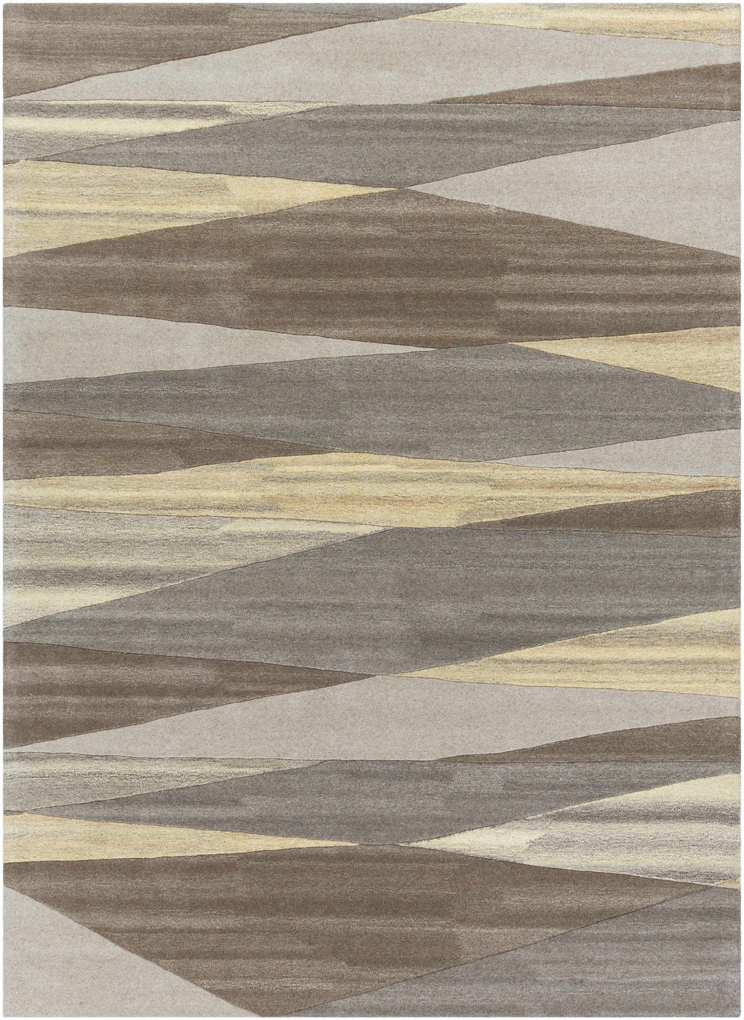 Skamokawa Modern Beige And Gray Hand Tufted Wool Area Rug - The Rug Decor