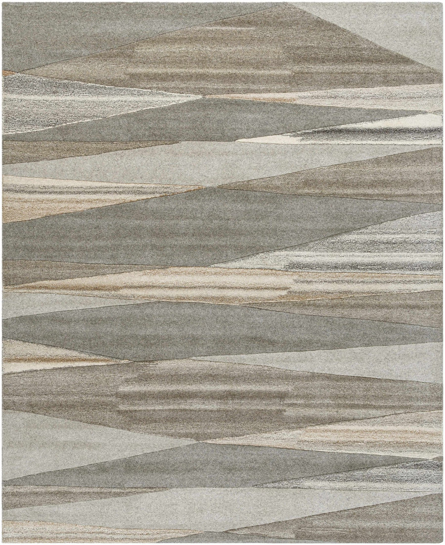 Skamokawa Modern Beige And Gray Hand Tufted Wool Area Rug - The Rug Decor