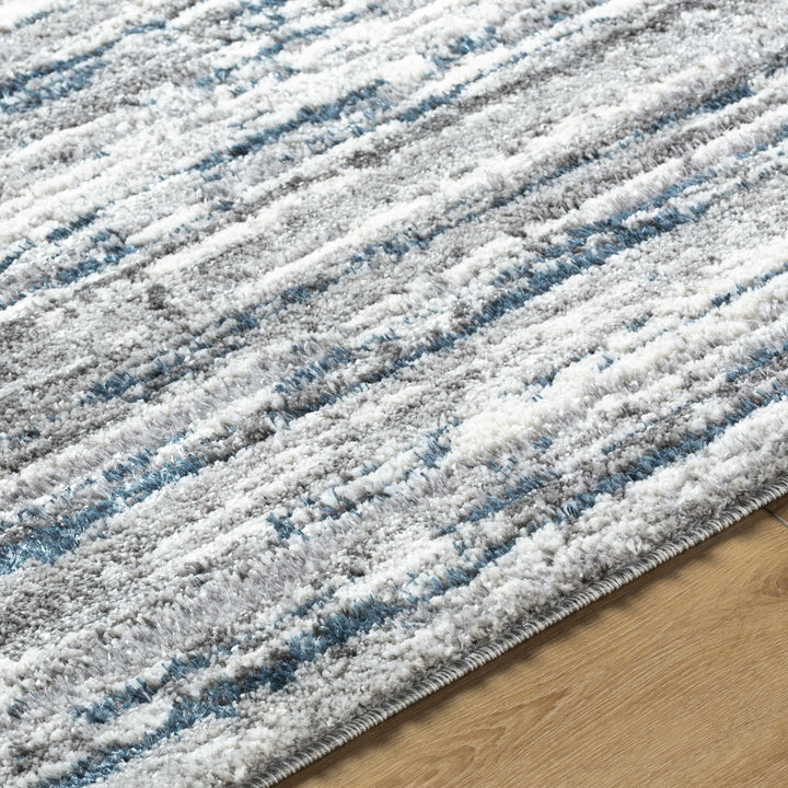 Skule Contemporary Abstract Design Gray And Charcoal Rug - The Rug Decor