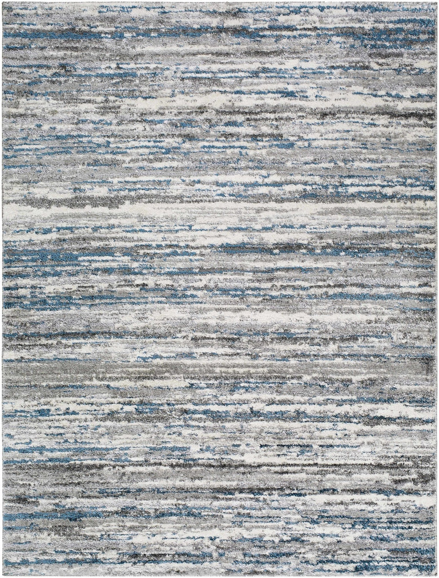 Skule Contemporary Abstract Design Gray And Charcoal Rug - The Rug Decor