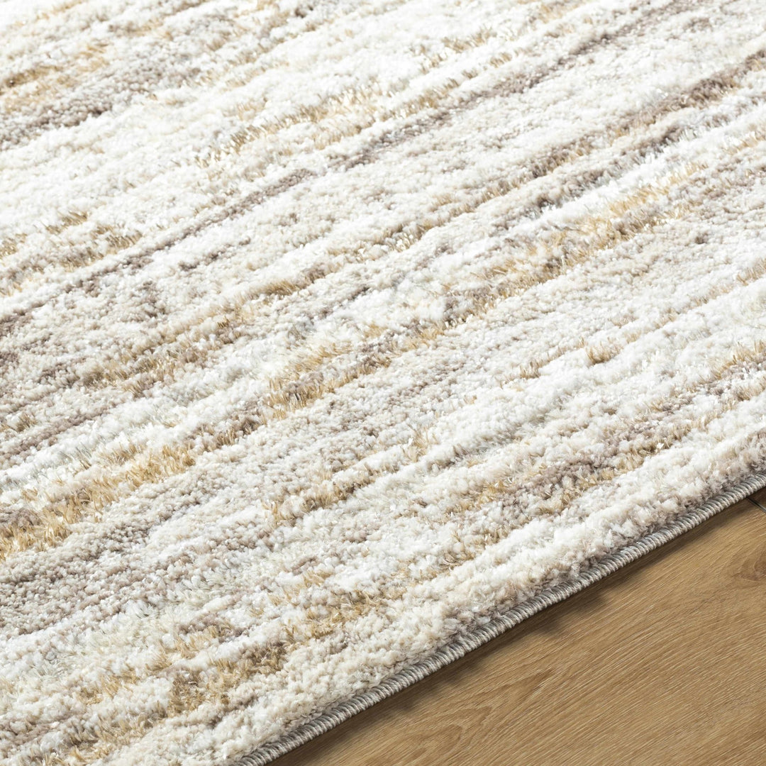 Skule Modern Abstract Beige And Ivory Area Rug - The Rug Decor