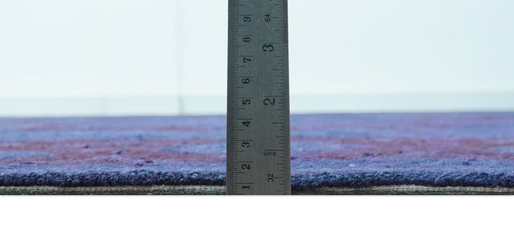 Sky Traditional Design Purple Hand Tufted Overdyed Wool Rug - The Rug Decor